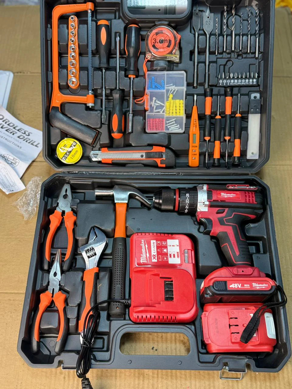 Milwaukee 48V 117 Pieces Drill Set