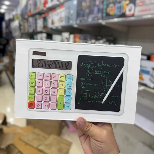 2 in 1 Calculator with LCD Screen Writing Board ZY-2208