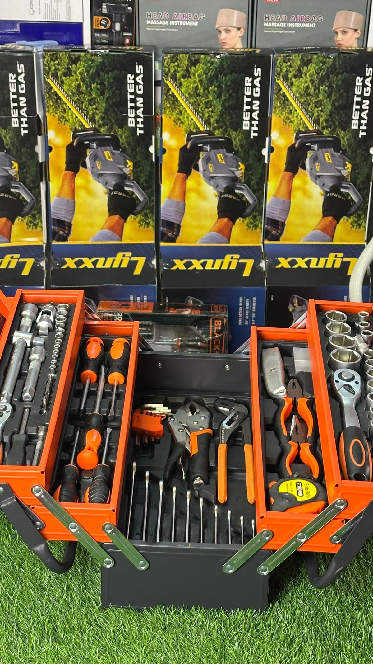 85-Piece Professional Tool Set with Heavy-Duty Metal Toolbox | 1/4” & 1/2” Ratchet Set