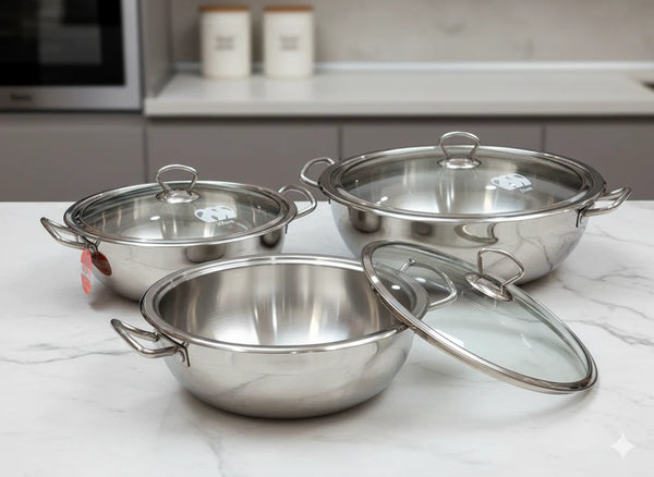 Stainless Steel Frying Karahi