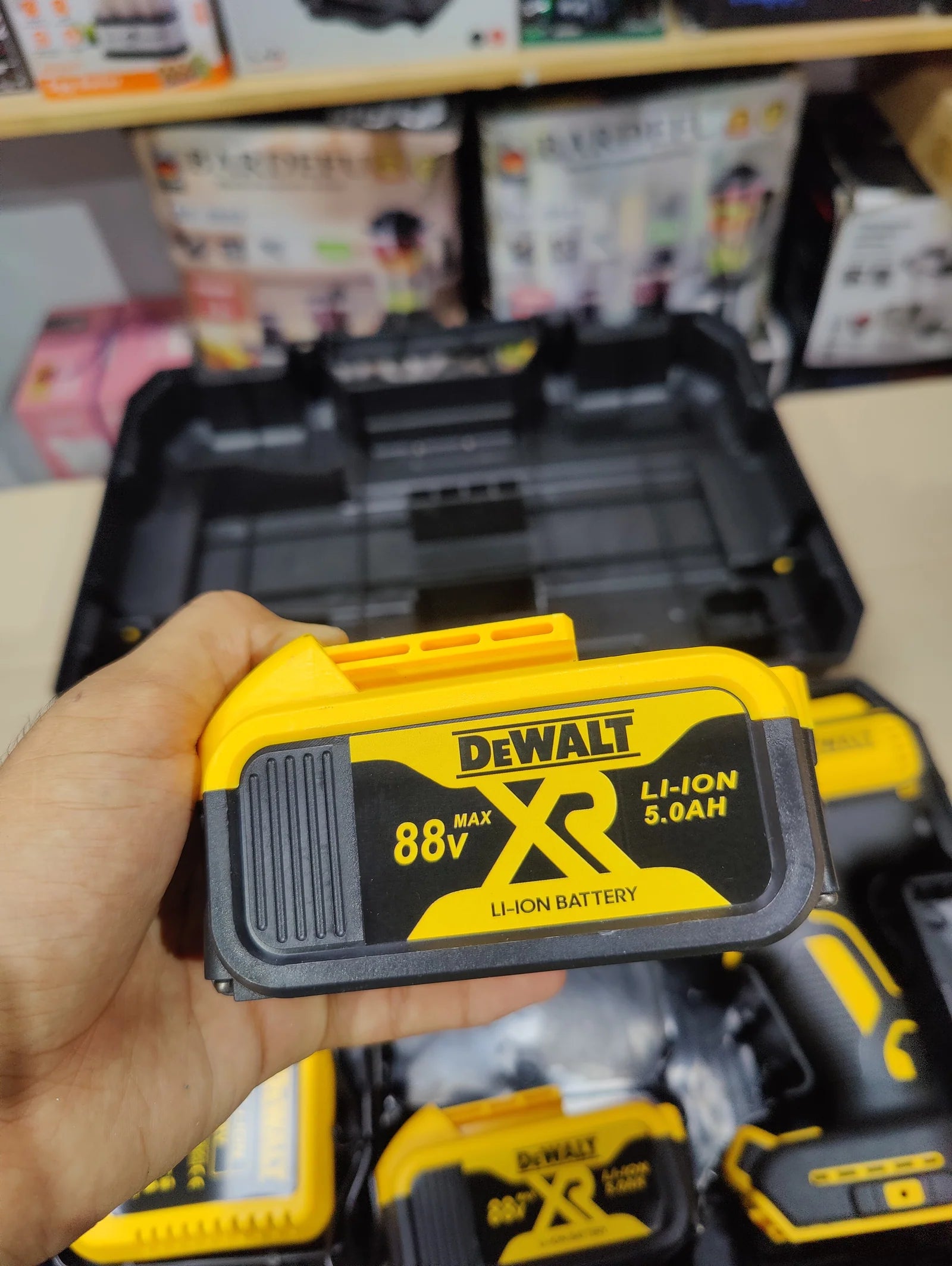DeWALT 88V XP Li-Ion Drill Machine | 13mm Chuck | 25+1 Torque | 2x 5.0Ah Batteries | Hard Case
