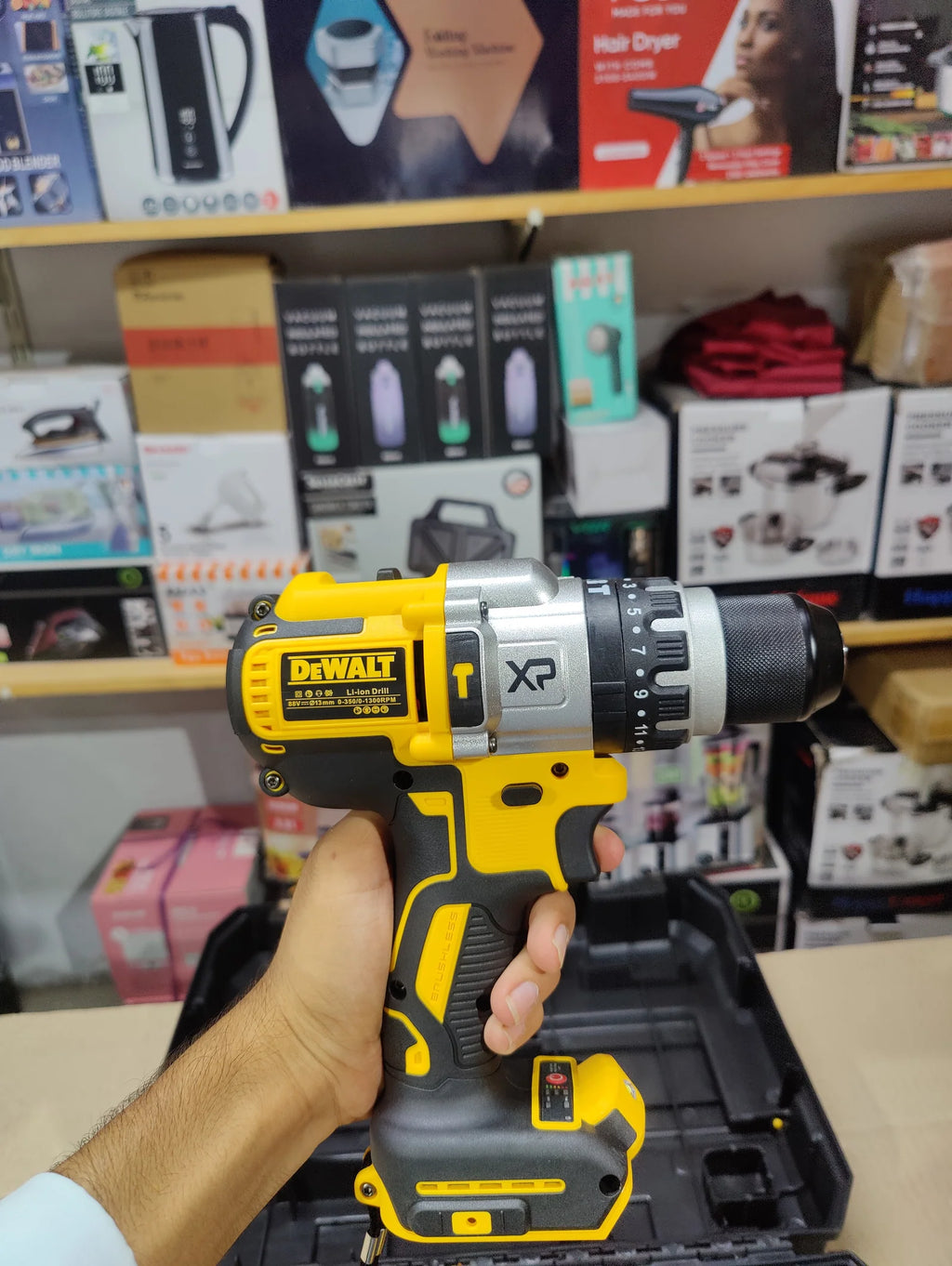 DeWALT 88V XP Li-Ion Drill Machine | 13mm Chuck | 25+1 Torque | 2x 5.0Ah Batteries | Hard Case