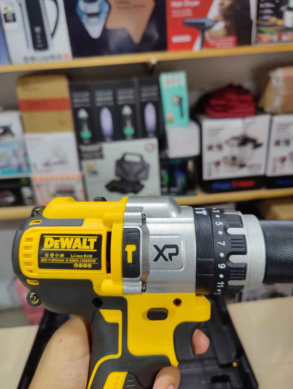 DeWALT 88V XP Li-Ion Drill Machine | 13mm Chuck | 25+1 Torque | 2x 5.0Ah Batteries | Hard Case