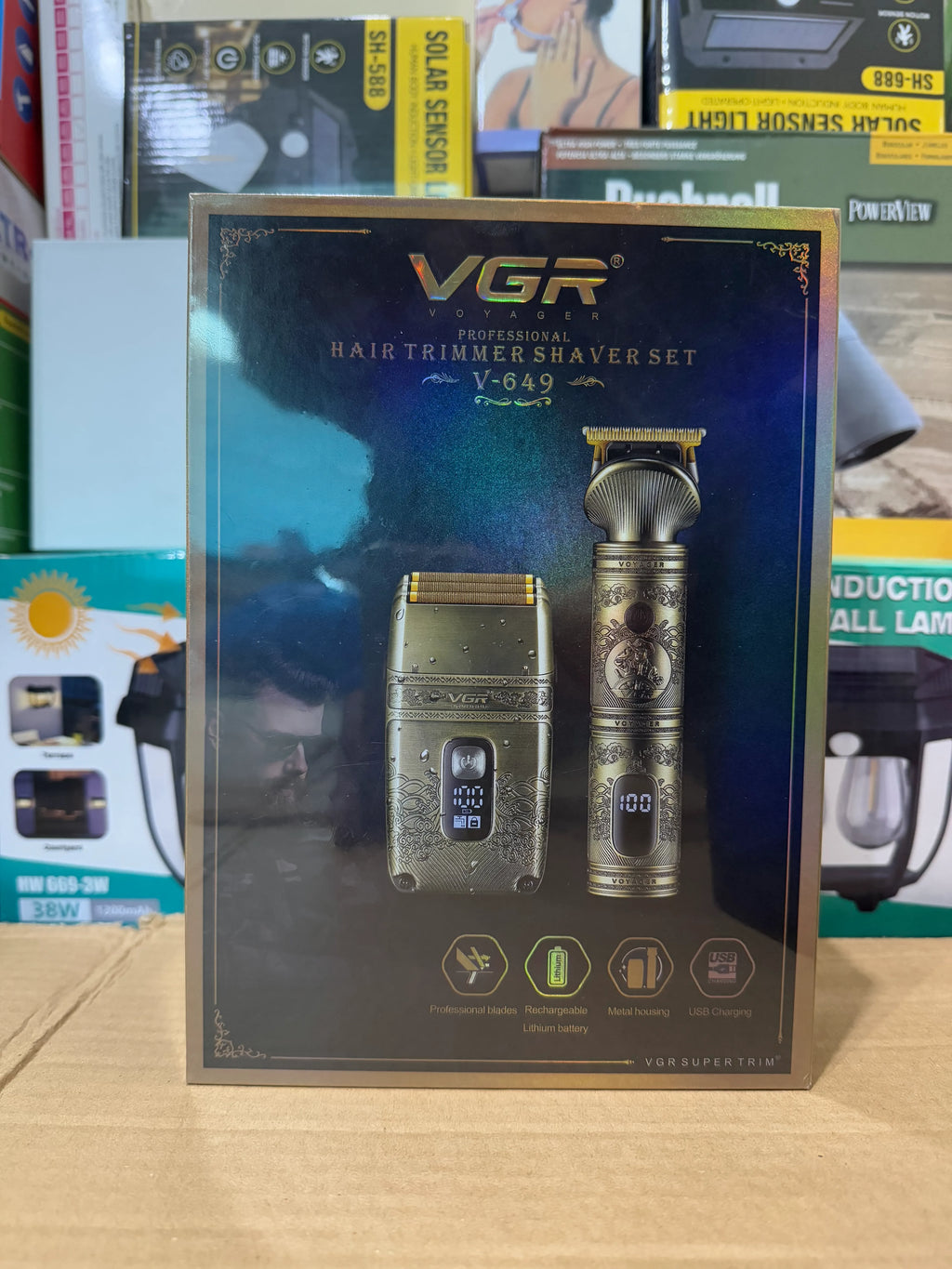 VGR Hair Trimmer Shaver Set Model No V-649