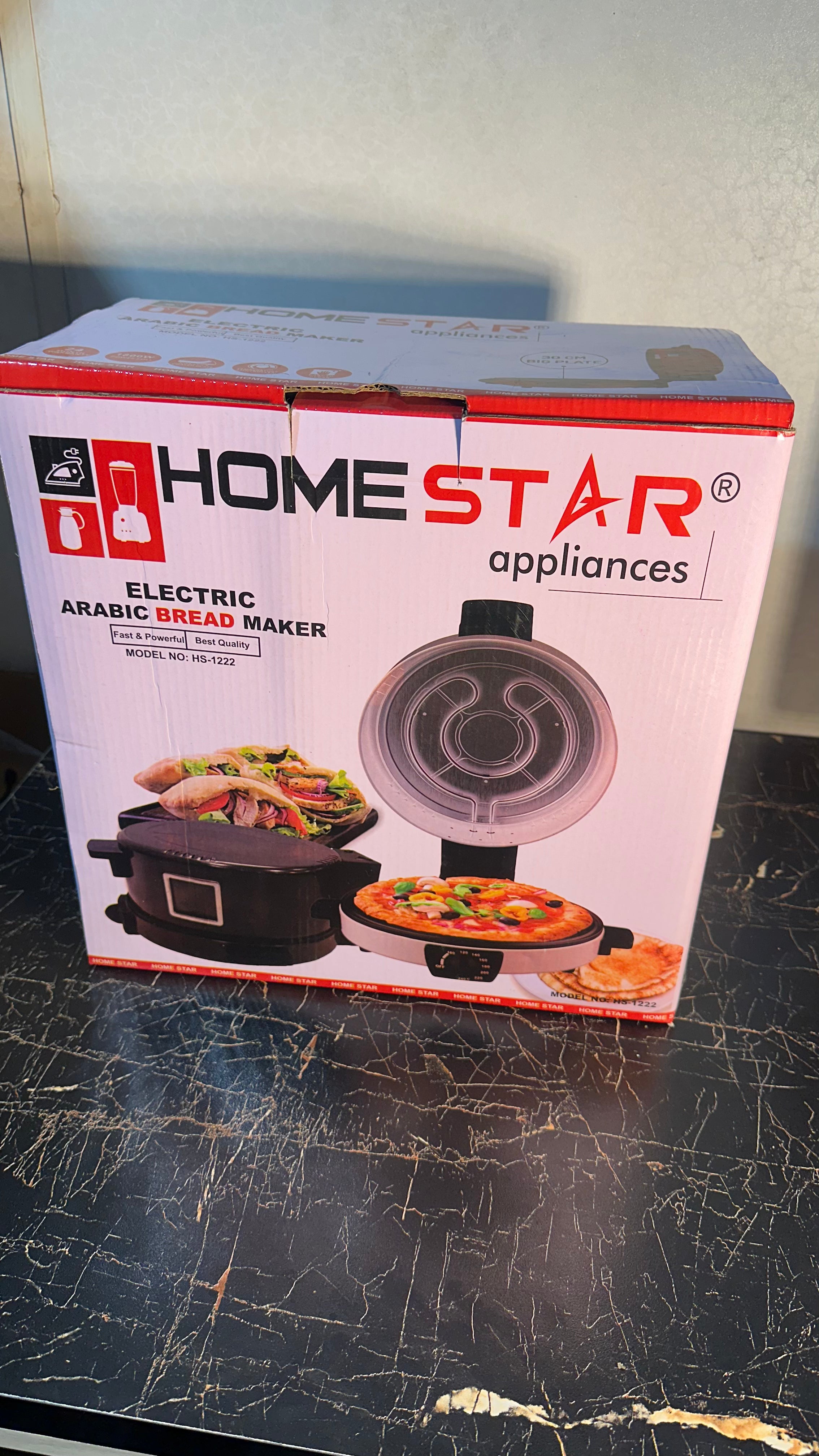Home Star Bread & Pizza Maker – 1800W Non-Stick 30cm