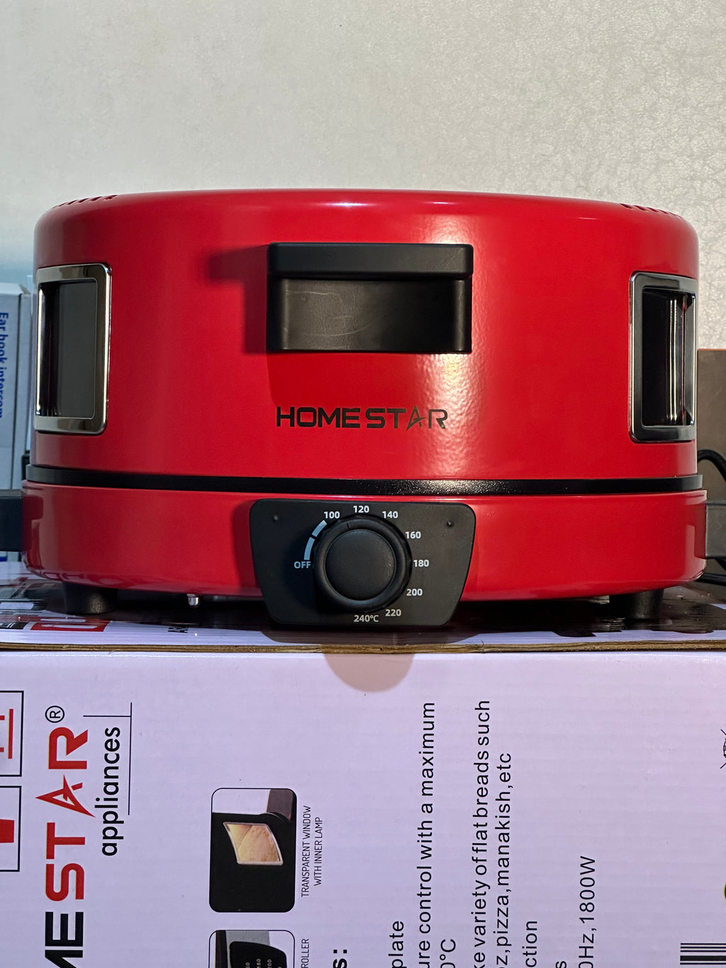 Home Star Bread & Pizza Maker – 1800W Non-Stick 30cm