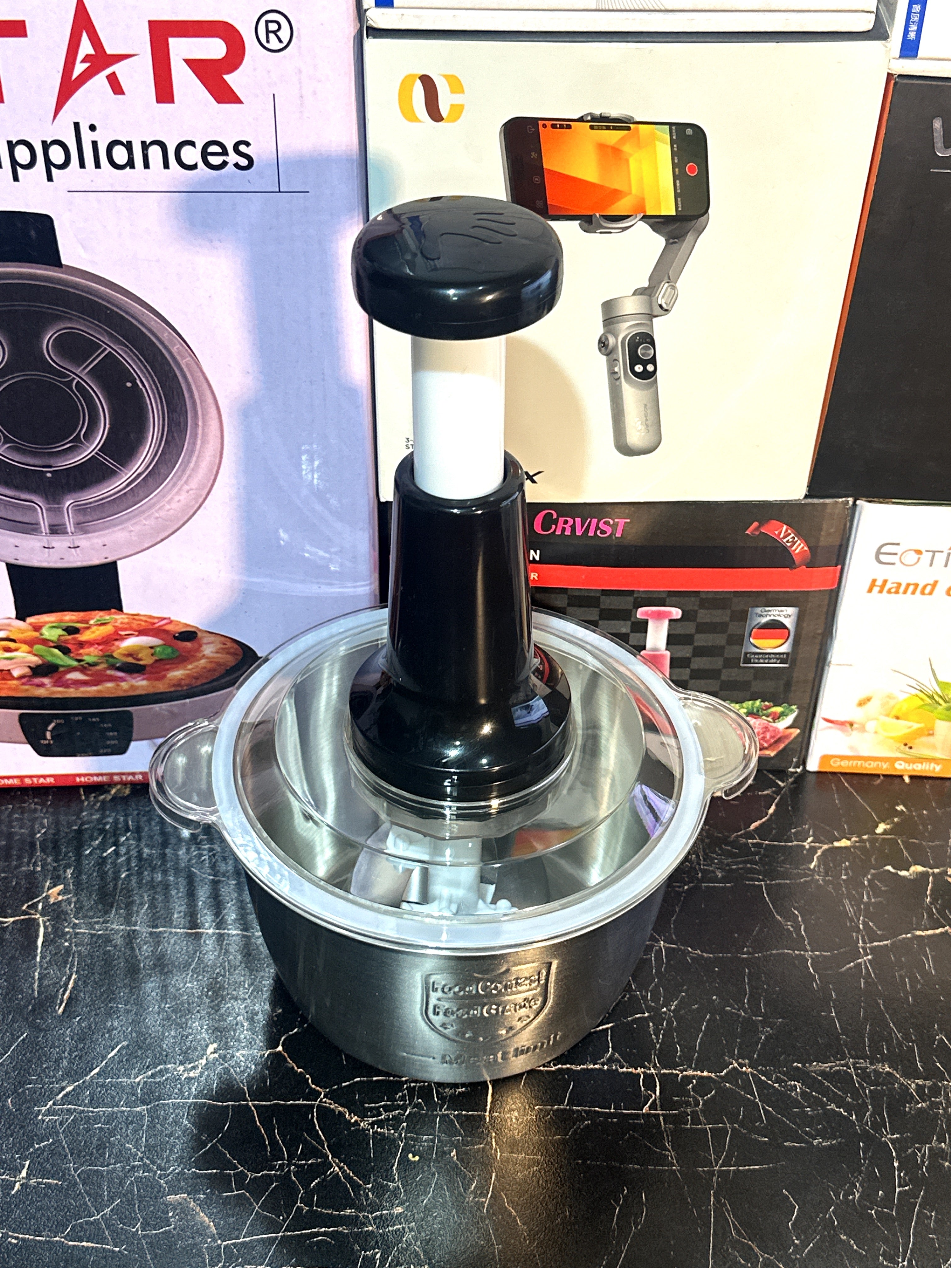 Multifunctional Hand Chopper - Manual Vegetable Cutter & Food Processor