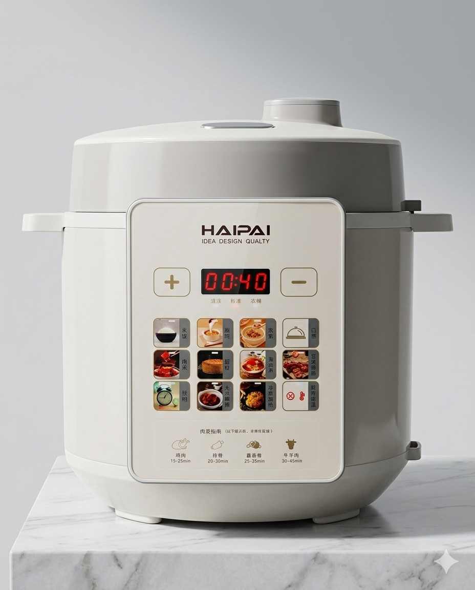 HAIPAI Digital Multi-Function Smart Cooker – Automatic Electric Cooking Pot