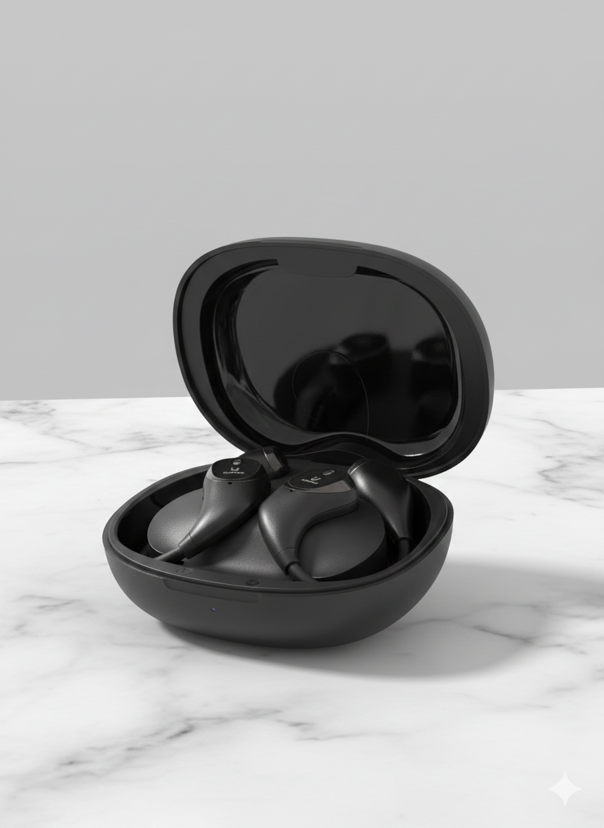 Gionee OWS Open-Ear Wireless Earbuds – Secure Ear Hook Bluetooth Earphones