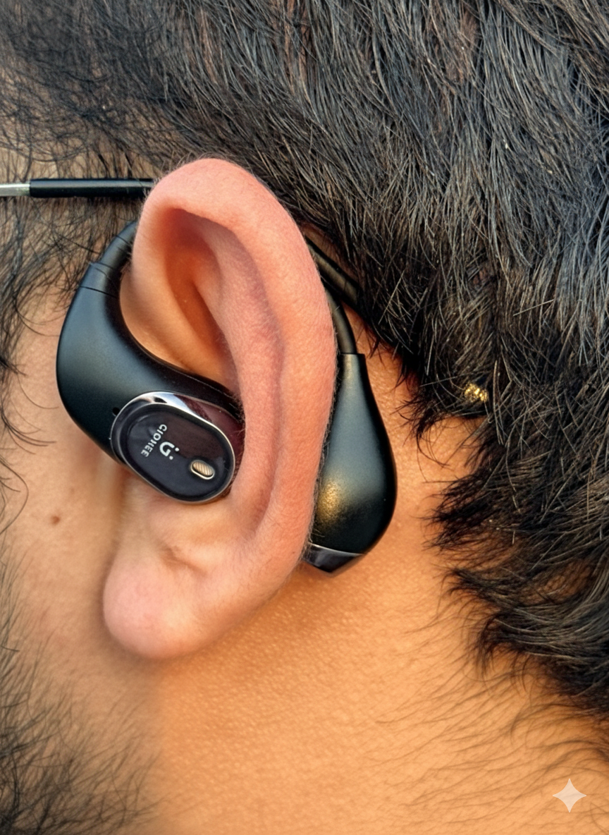 Gionee OWS Open-Ear Wireless Earbuds – Secure Ear Hook Bluetooth Earphones