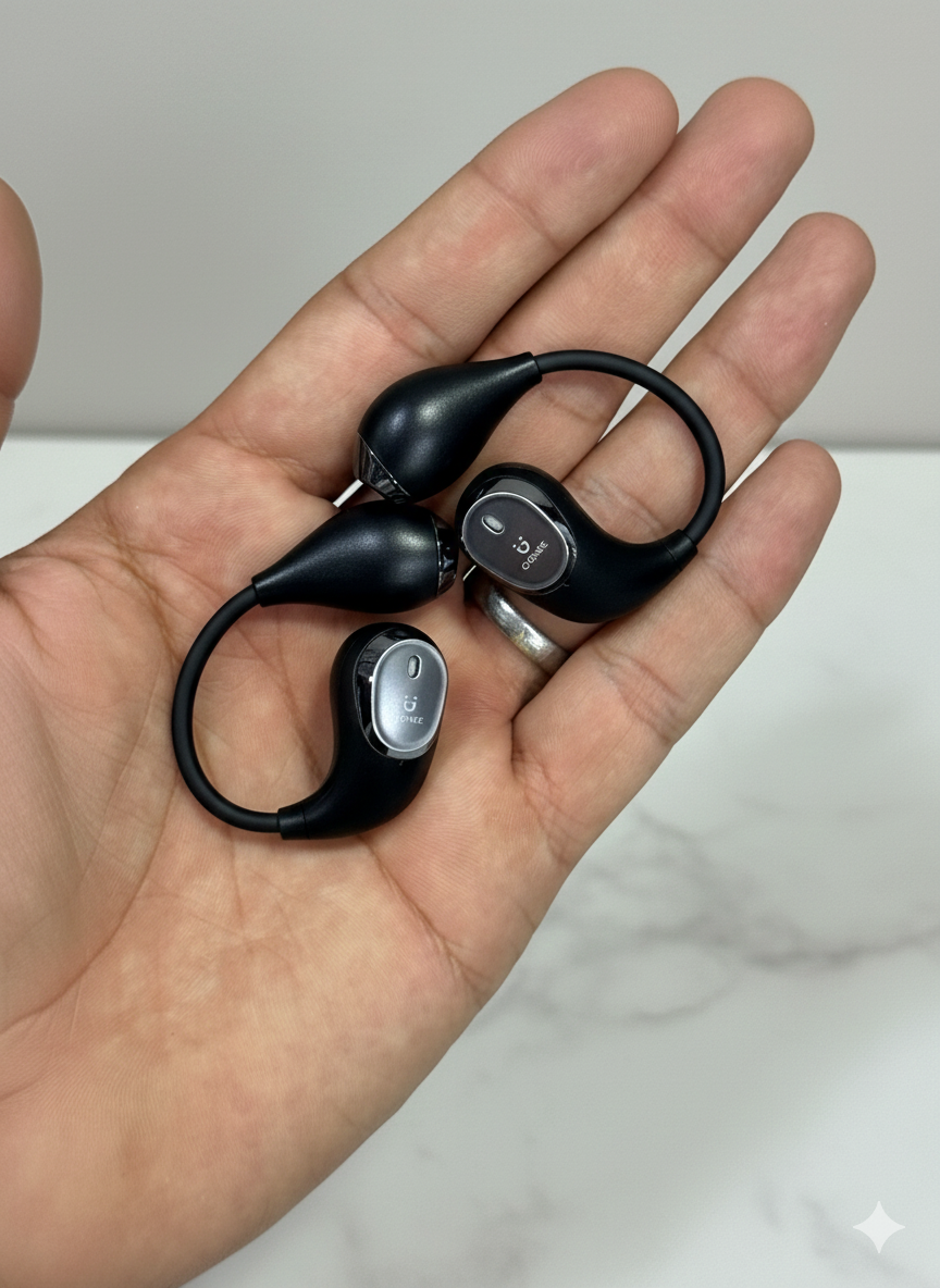 Gionee OWS Open-Ear Wireless Earbuds – Secure Ear Hook Bluetooth Earphones