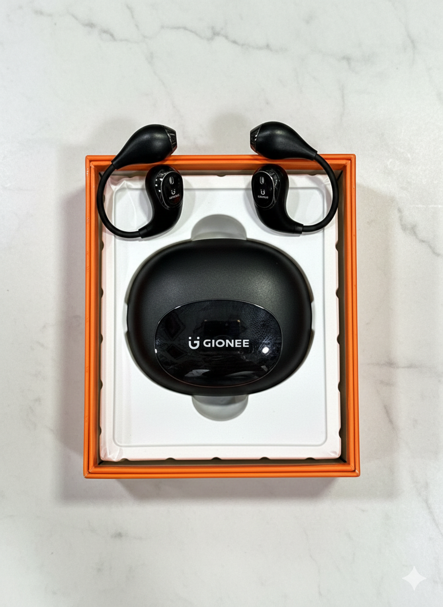 Gionee OWS Open-Ear Wireless Earbuds – Secure Ear Hook Bluetooth Earphones