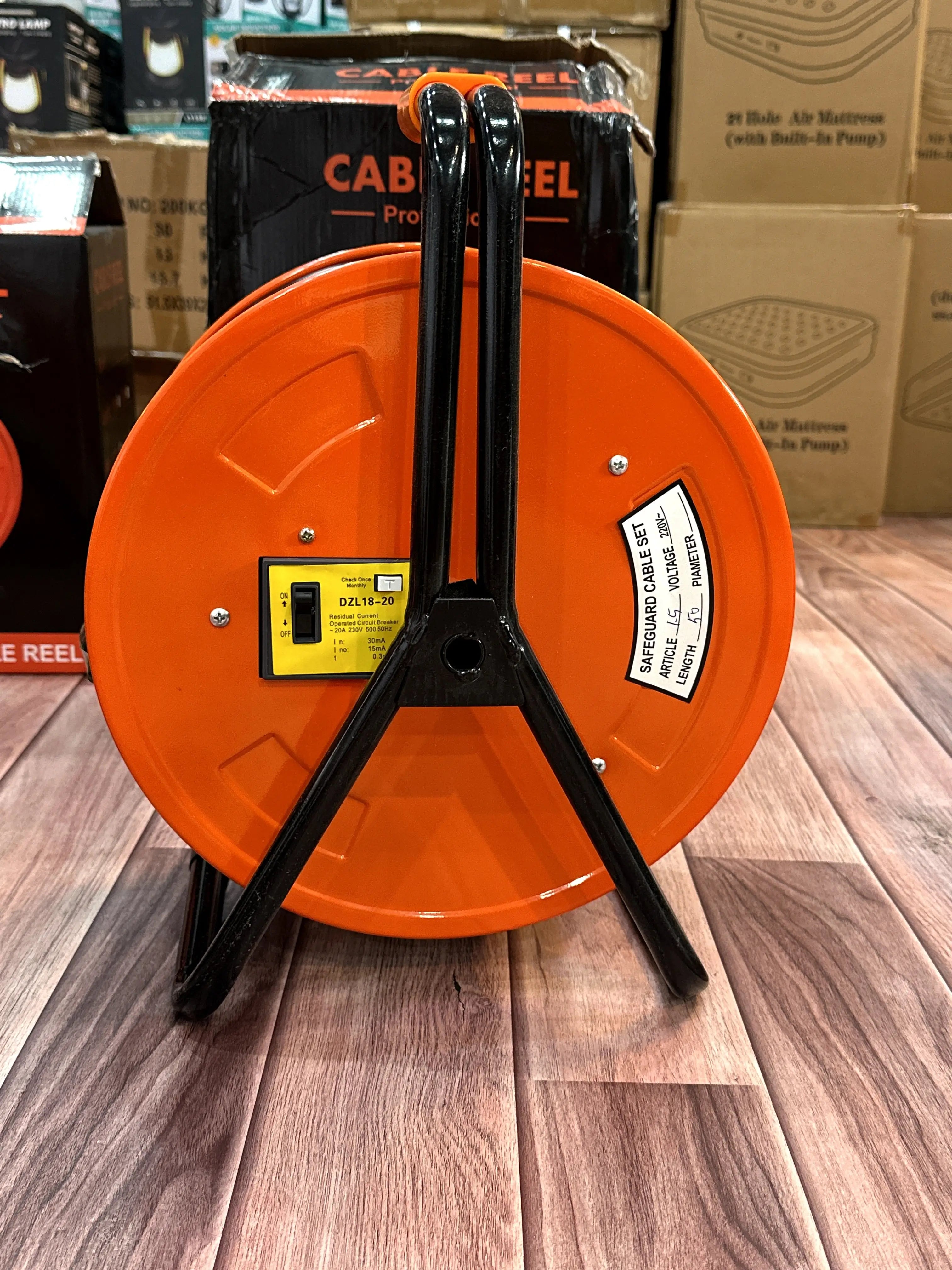 30M / 50M Heavy Duty Cable Reel – 4 Socket Extension Reel for Home & Construction