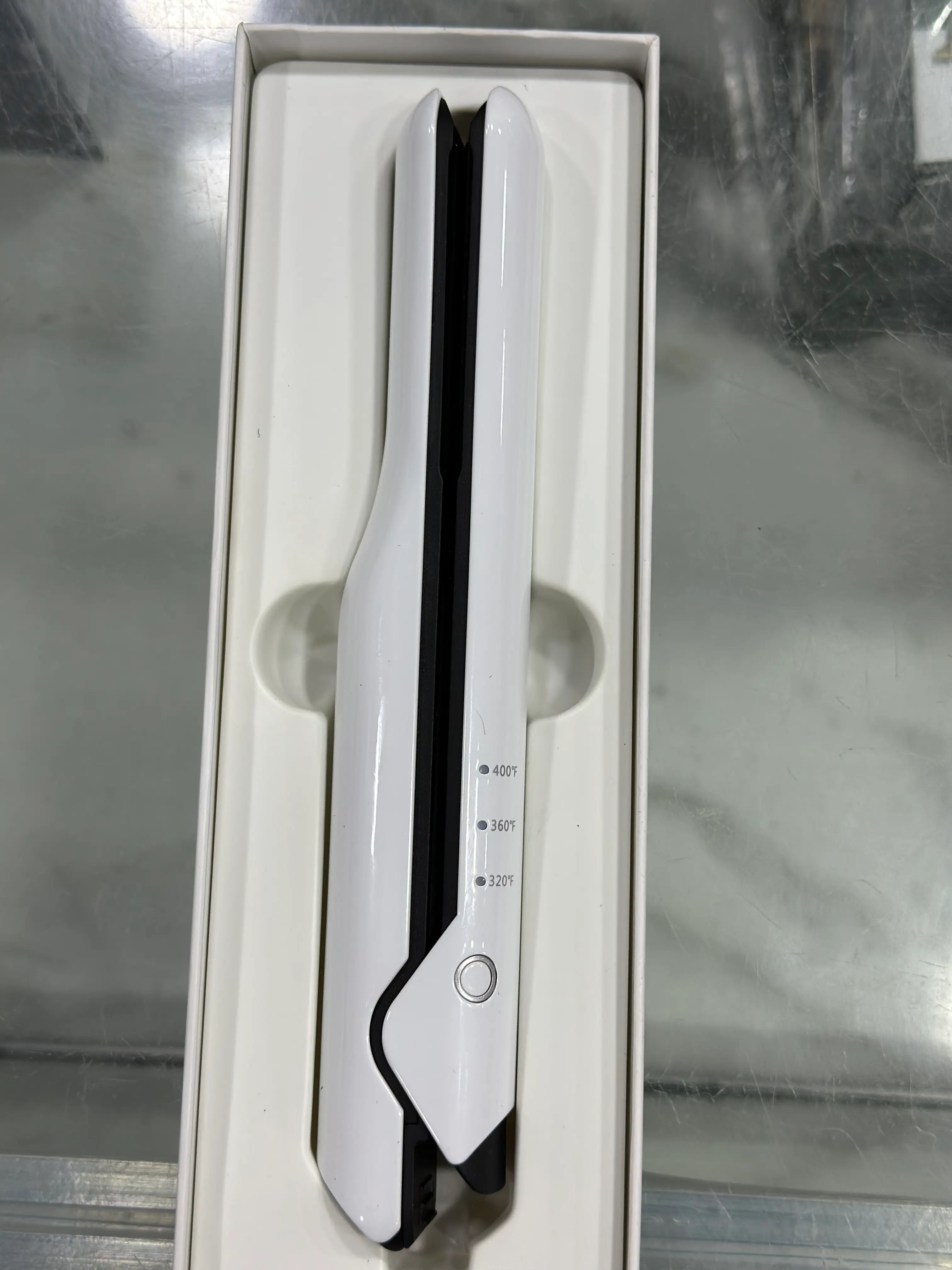 Cordless Rechargeable Hair Straightener SD-07 | 4000mAh | 320°F–400°F | Pink & White