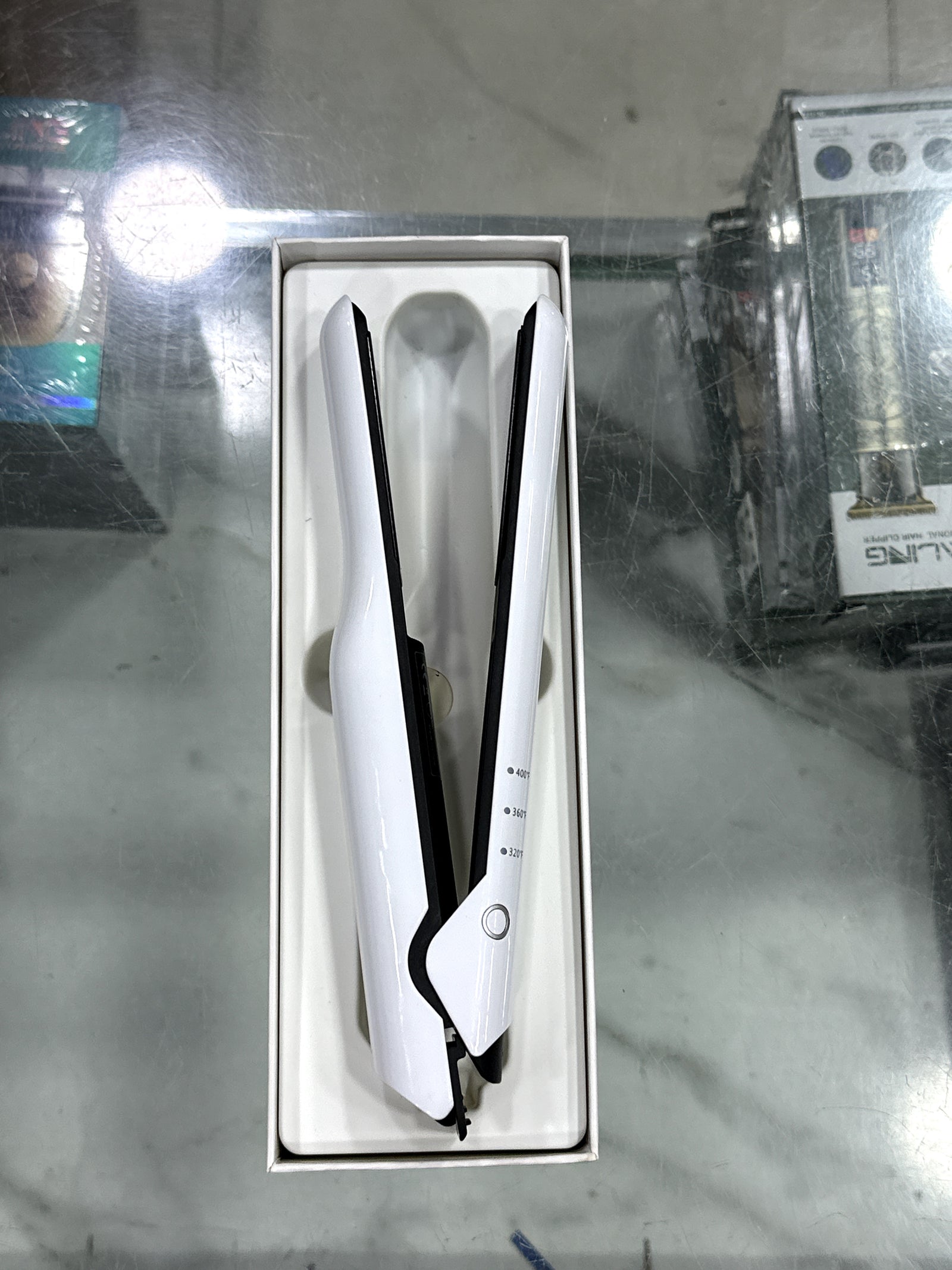 Cordless Rechargeable Hair Straightener SD-07 | 4000mAh | 320°F–400°F | Pink & White