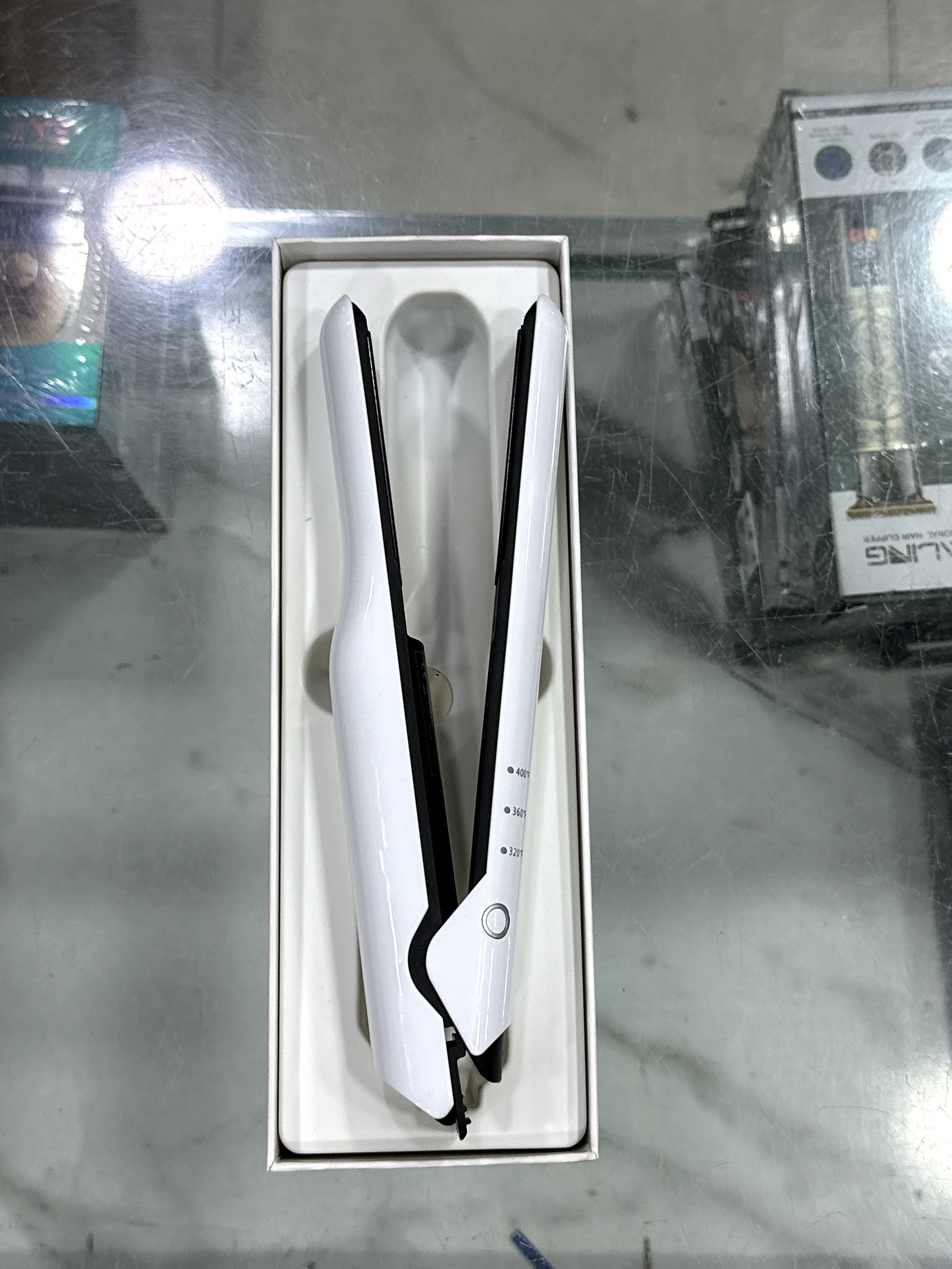 Cordless Rechargeable Hair Straightener SD-07 | 4000mAh | 320°F–400°F | Pink & White