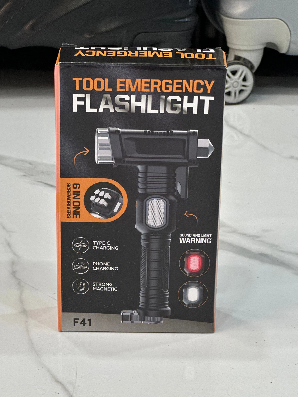 Ultimate 6-in-1 Emergency Flashlight Tool for Car Safety