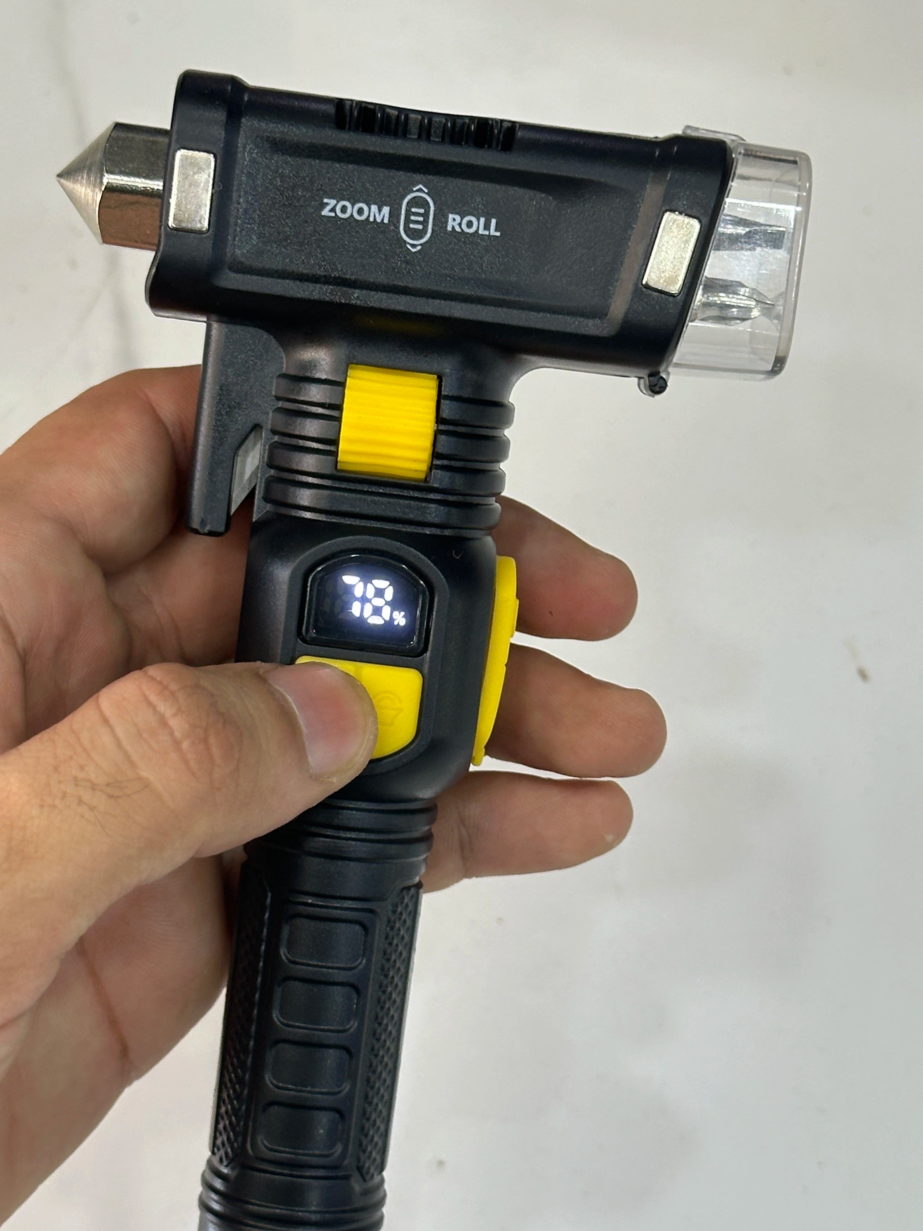 Ultimate 6-in-1 Emergency Flashlight Tool for Car Safety