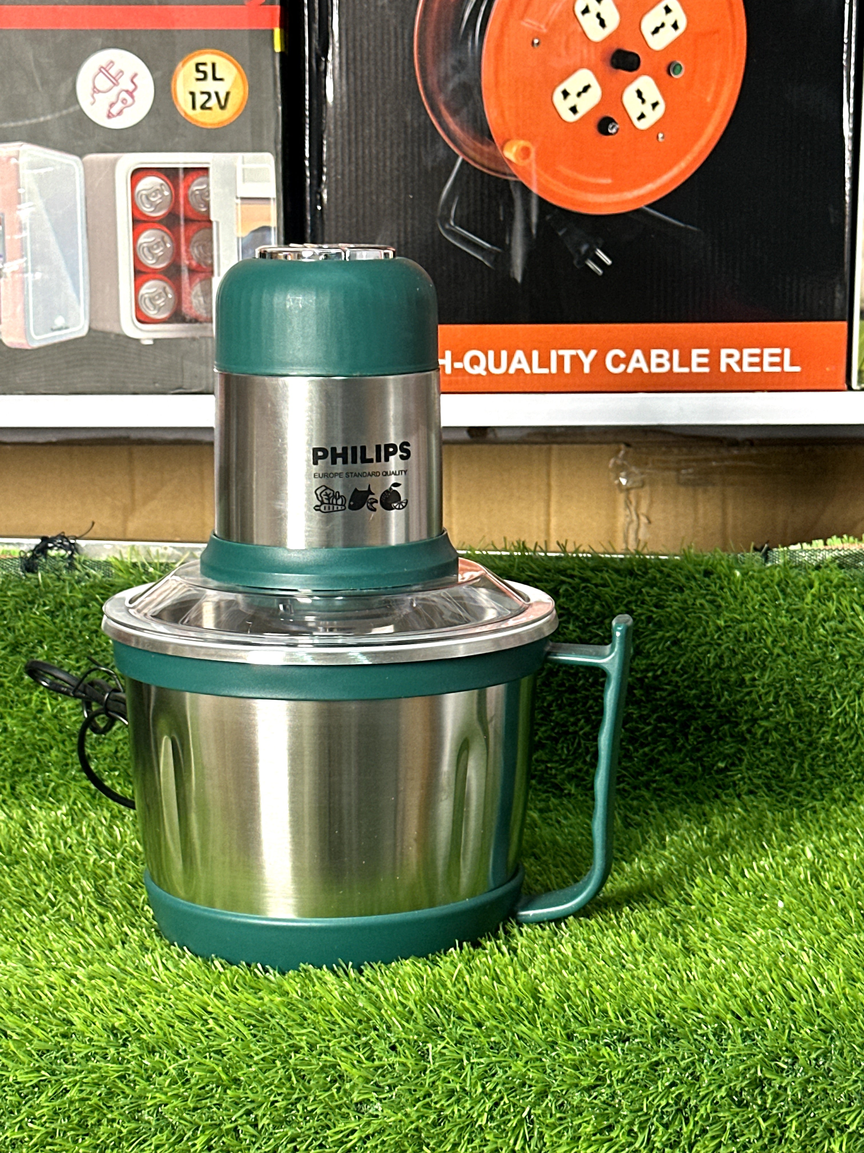 PHILIPS 700W Electric Food Chopper 3L Stainless Steel Bowl