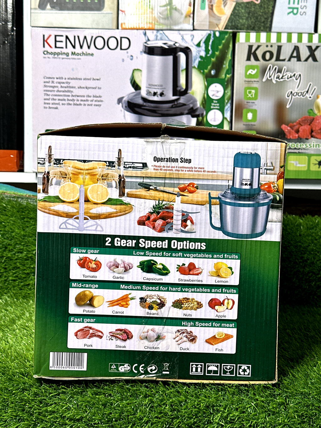 PHILIPS 700W Electric Food Chopper 3L Stainless Steel Bowl