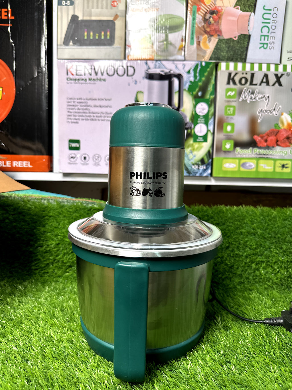 PHILIPS 700W Electric Food Chopper 3L Stainless Steel Bowl