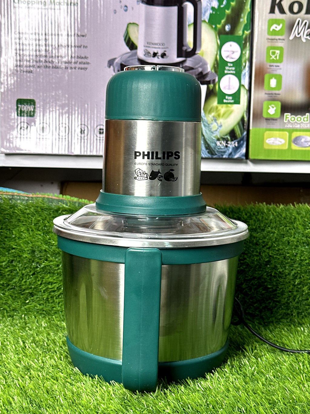 PHILIPS 700W Electric Food Chopper 3L Stainless Steel Bowl