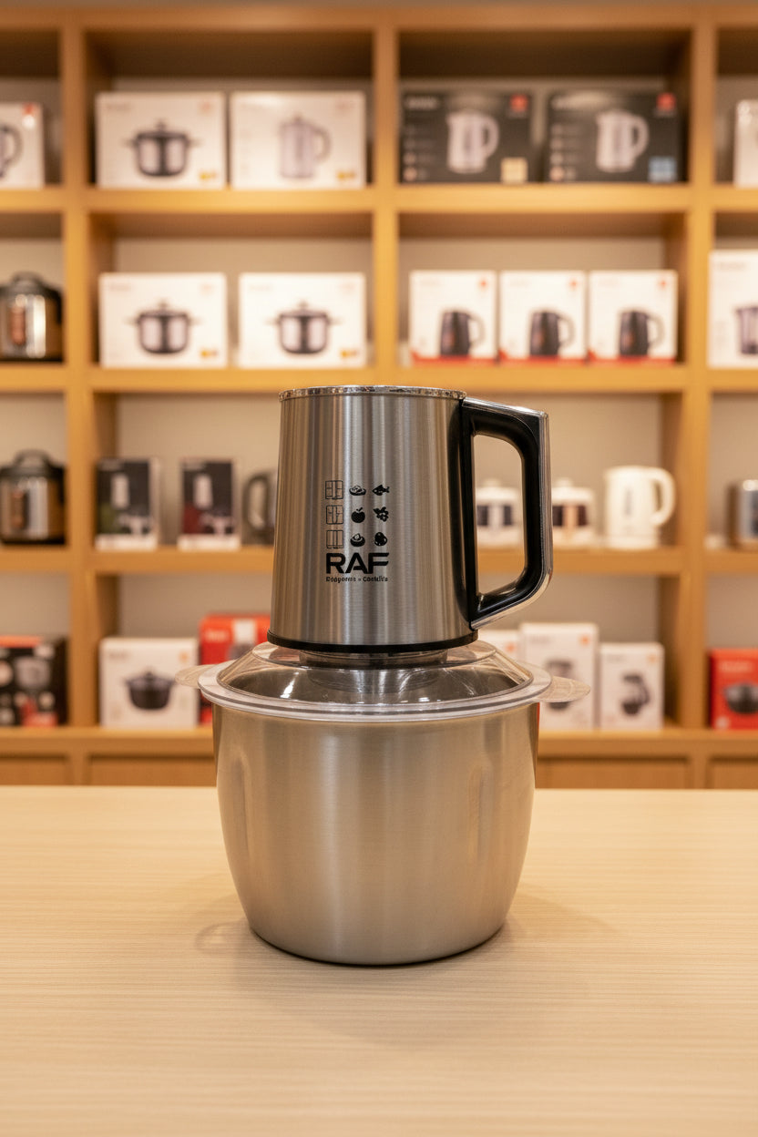 RAF 3L Imported Meat Chopper &amp; Food Processor – Stainless Steel Bowl