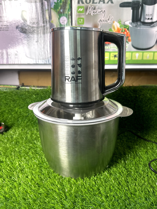 RAF 3L Imported Meat Chopper &amp; Food Processor – Stainless Steel Bowl