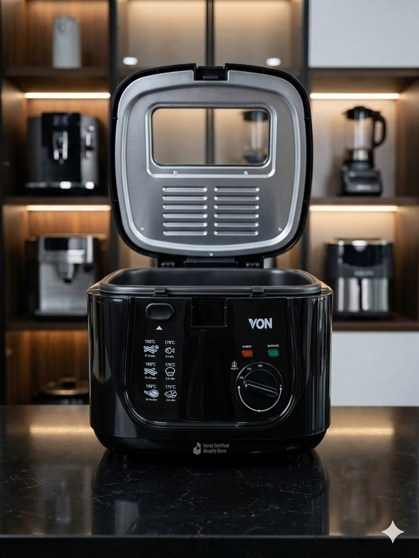 VON 2.5L Deep Fryer – 1800W Non-Stick Electric Fryer