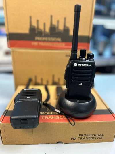 Motorola Walkie Talkie A8 9W (400-480MHz) Pair | Motorola A8 Walkie Talkie Price in Pakistan | Best Motorola walkie talkie