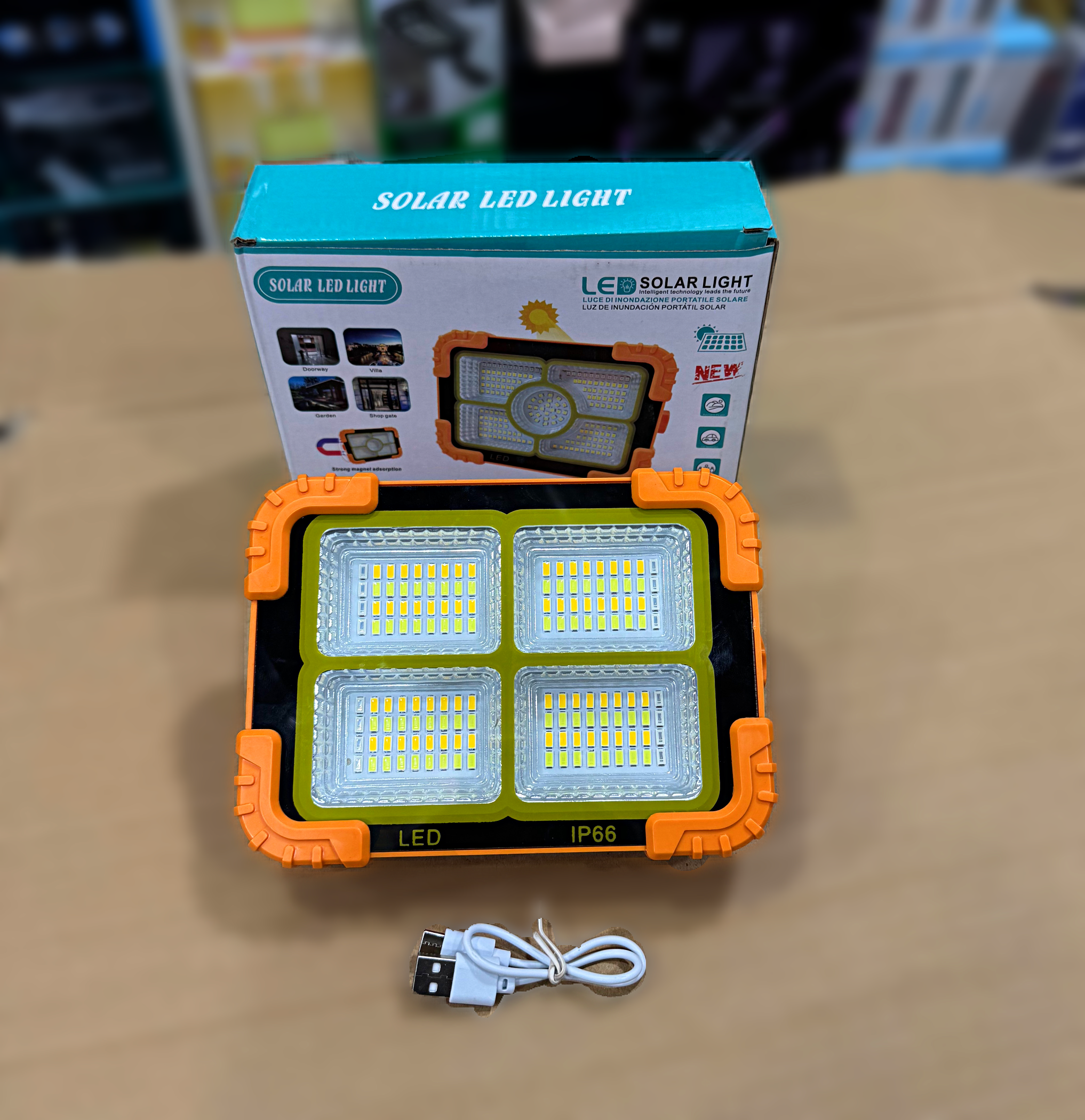 Solar Portable led work  lights ( power bank )