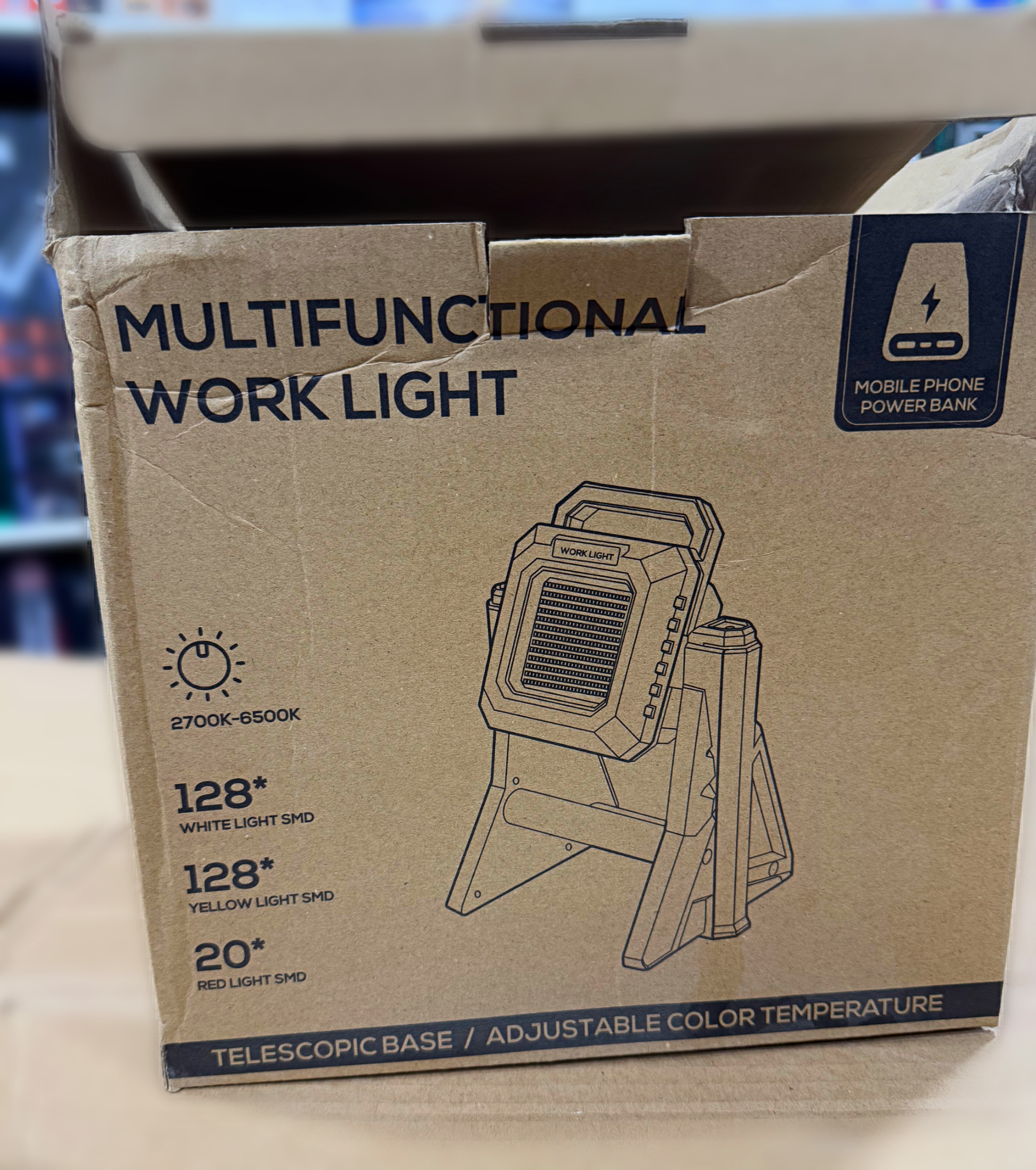 Multifunctional folding work light