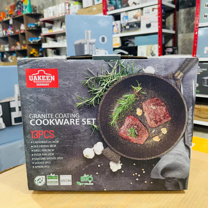 Uakeen Induction Die-Cast Granite Cookware Set 13pcs VK-61