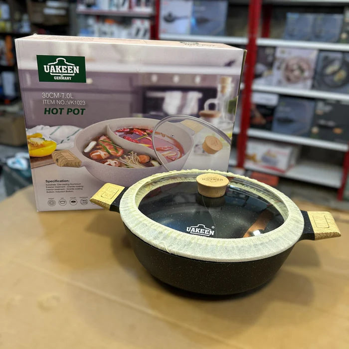 Uakeen Induction Die-Cast Granite Hot Pot VK-1023