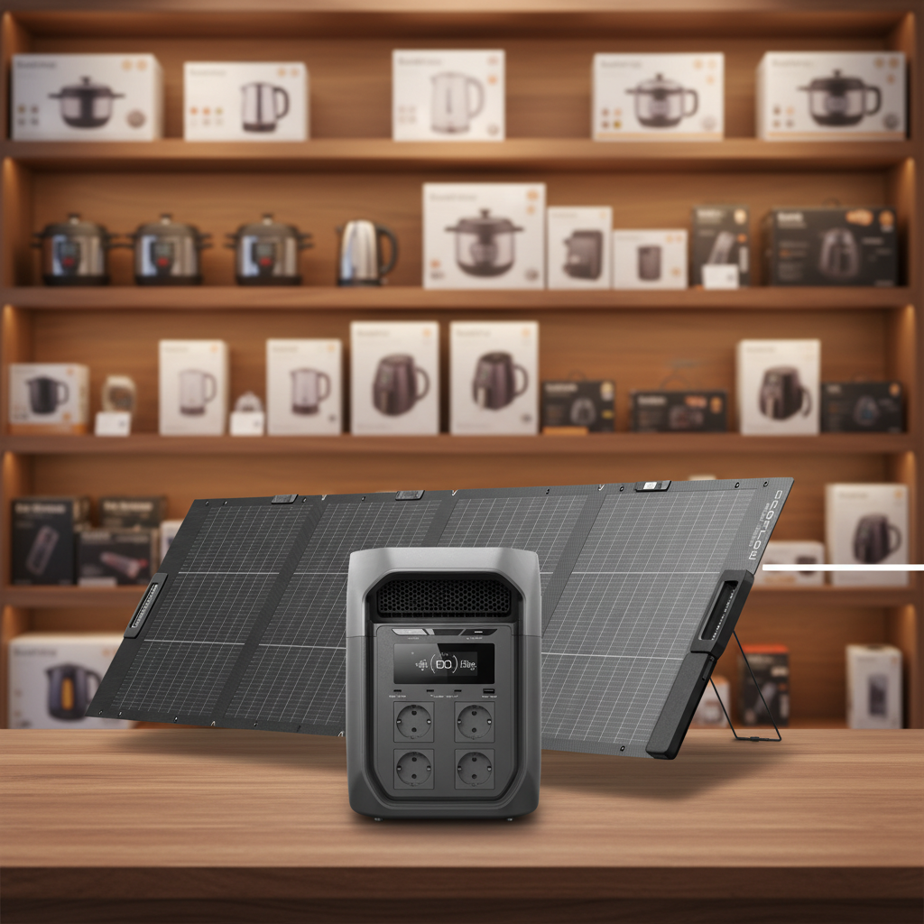 EcoFlow DELTA 3 Max Portable Power Station – 2048Wh LFP, 3000W Output, Industry-First Solar Battery