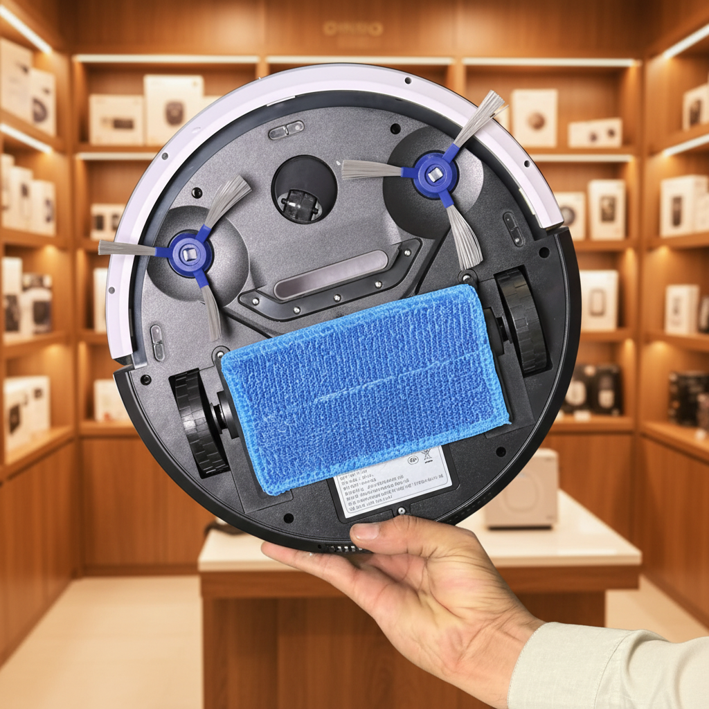 CHIGO Robot Vacuum Cleaner – 1800Pa Suction, AI Smart Scanning, 120-Min Runtime (ZGS-878)