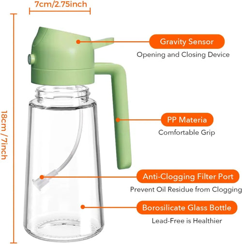 1000ml Glass Oil Pot