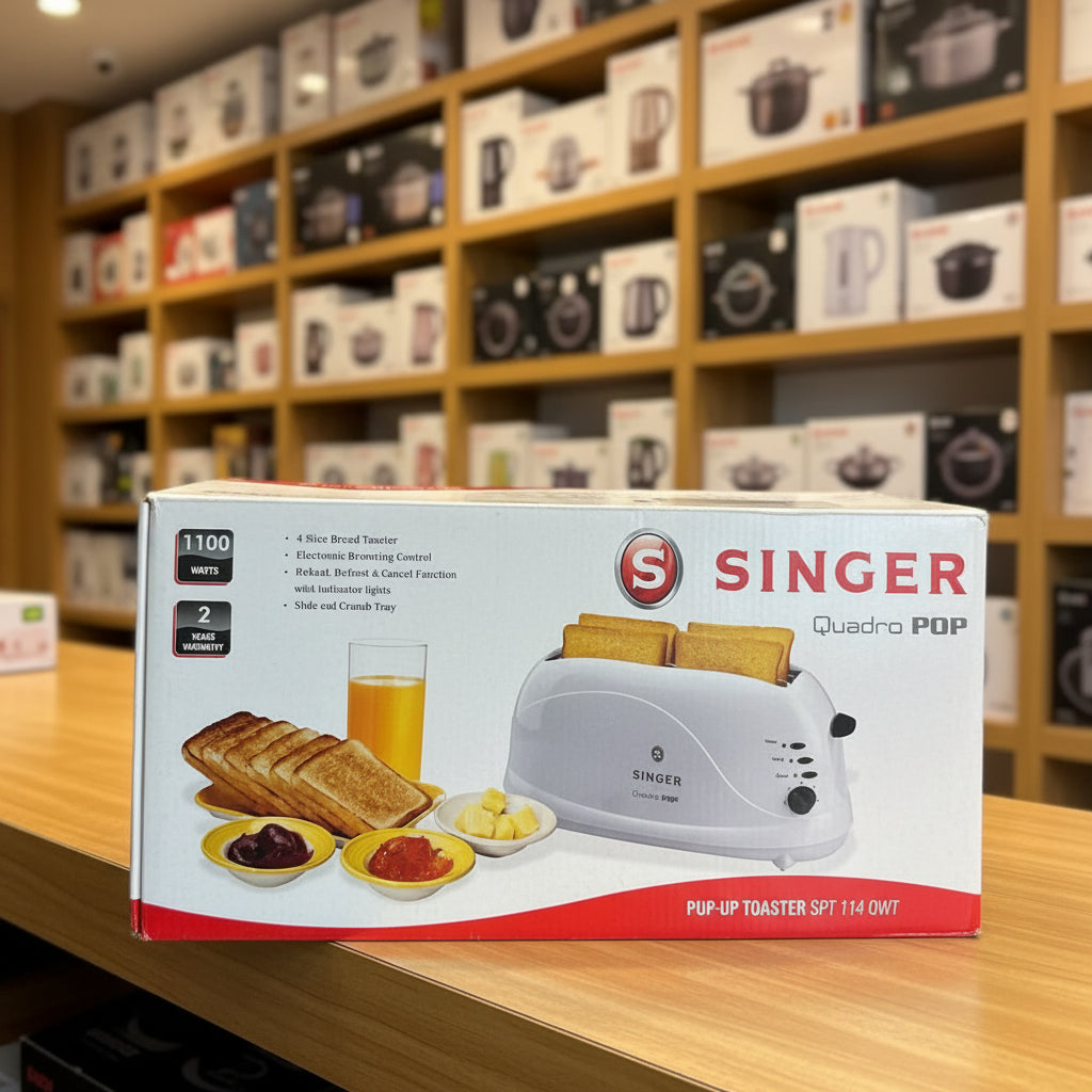 Singer 4 Slice Popup Toaster SPT-114