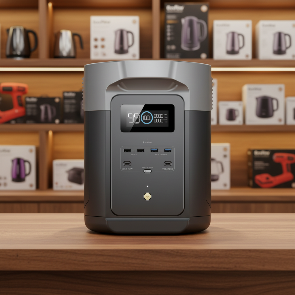 EcoFlow DELTA 2 Max Portable Power Station – 2048Wh LFP Battery, 2400W AC Output with X-Boost