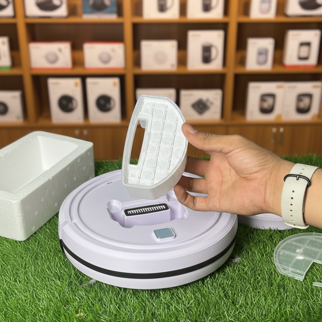 CHIGO Robot Vacuum Cleaner – 1800Pa Suction, AI Smart Scanning, 120-Min Runtime (ZGS-878)