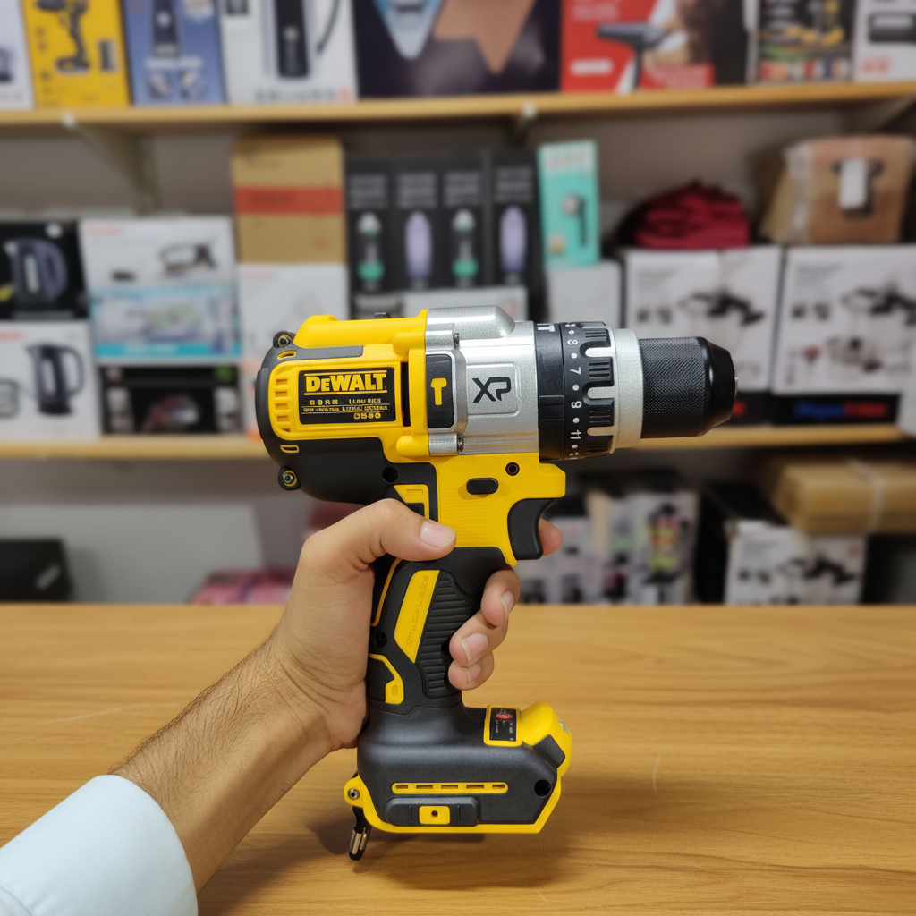 DeWALT 88V Drill - Side profile hand held - Showroom