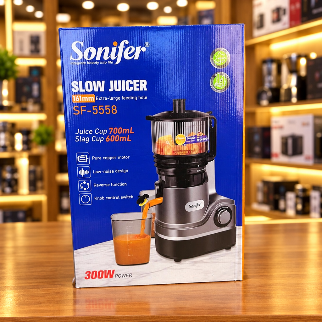 Sonifer Slow Juicer SF-5558 – Cold Press Masticating Juicer