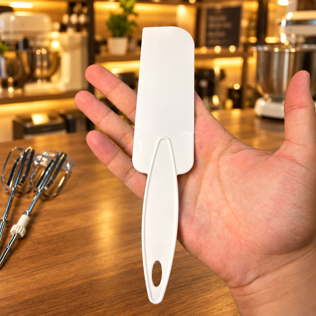 MILUX MSM-9906 Stand Mixer - White spatula scraper accessory - Showroom