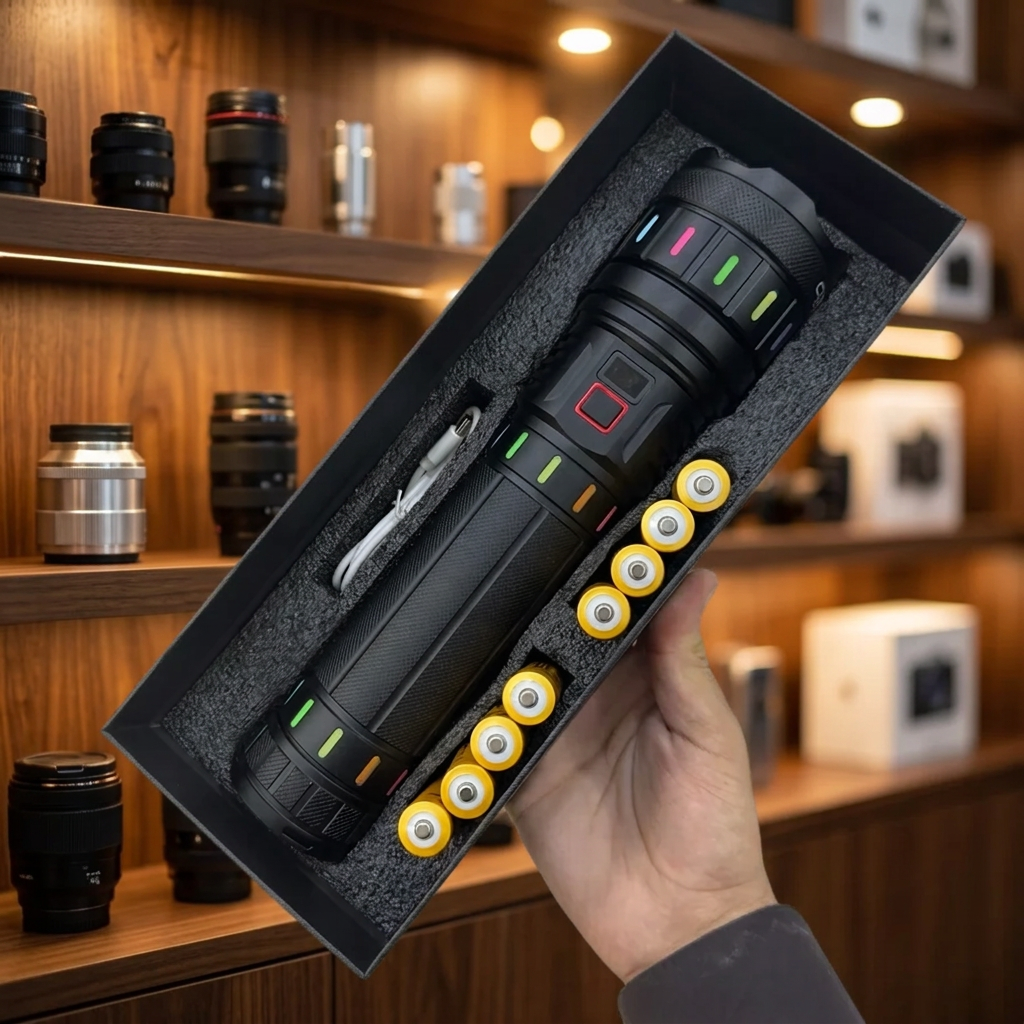 COBA torch digital battery display