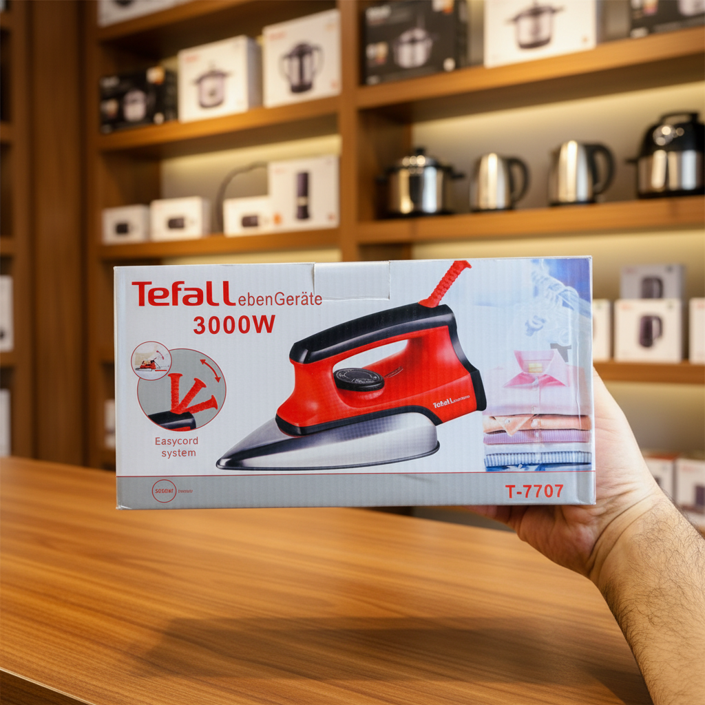 Tefall Dry Iron T-7707 - Side angle - Premium Showroom