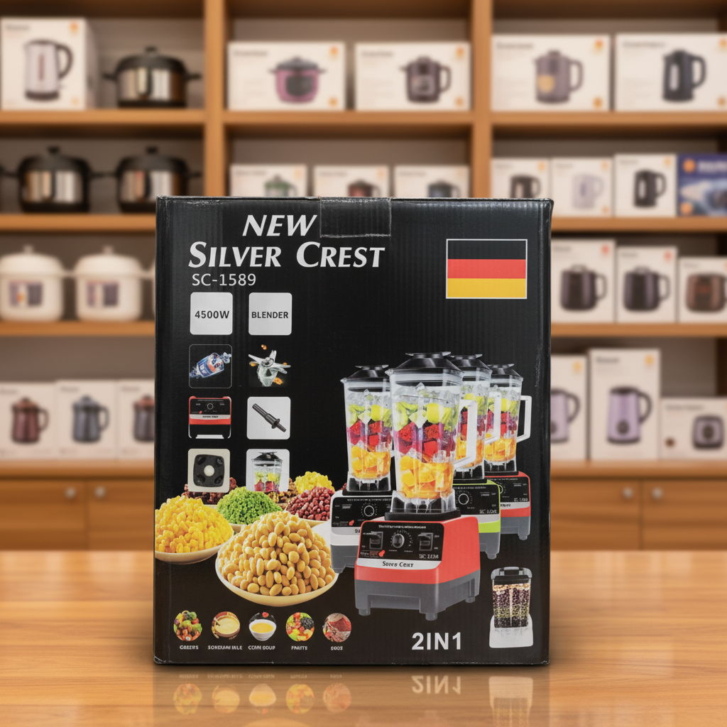Silver Crest SC-1589 Blender with box - showroom background