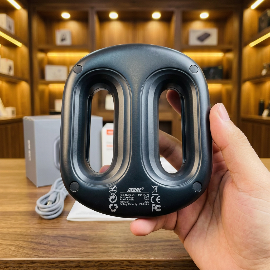 MDHL MD-J19H massager with belt cable and packaging