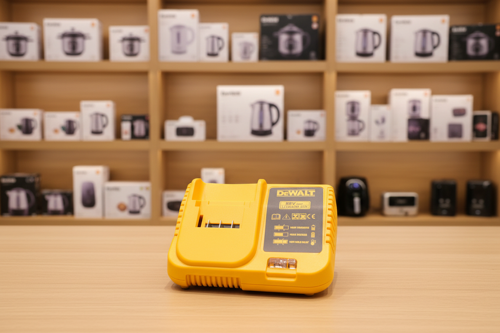 DeWALT Grinder in Hand – Premium Showroom