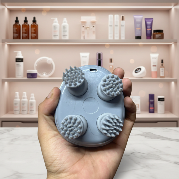 Blueidea Smart Scalp Massager | Electric Head Massager | USB-C Rechargeable | 4 Rotating Heads