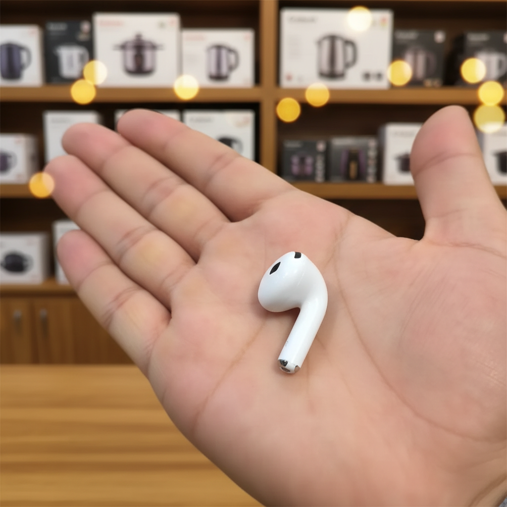 Kamal K907 - earbuds and case in palm